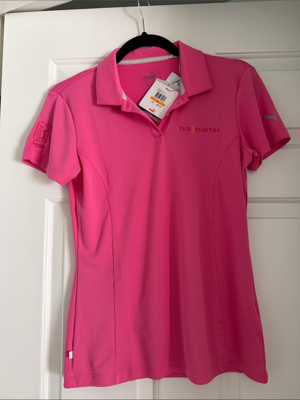 Puma Women's Bright Pink Short-Sleeve Golf Polo - THE PLAYERS